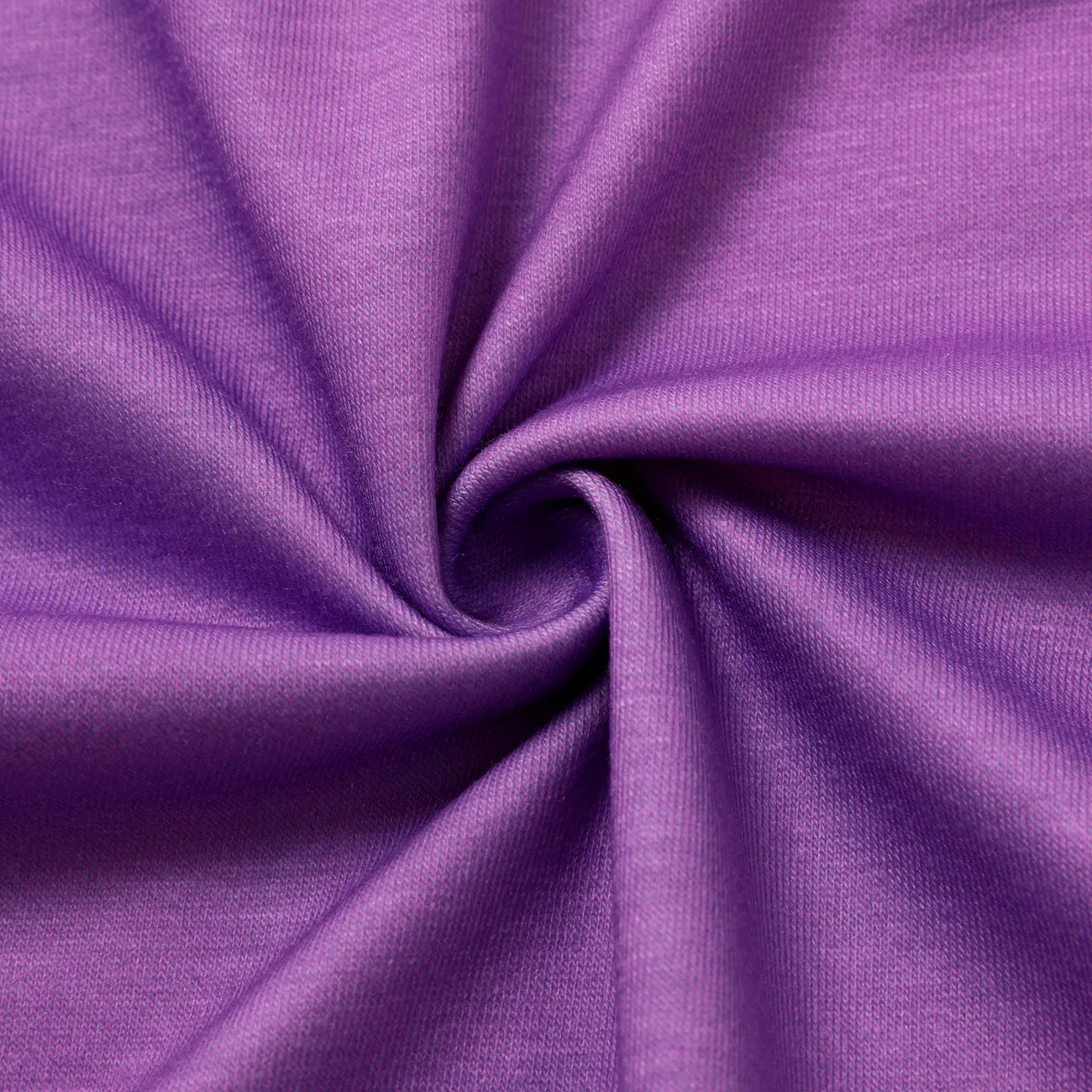 Disney Princess Baby Girl Character Print Ruffled Long-sleeve Bodysuit  Purple big image 1