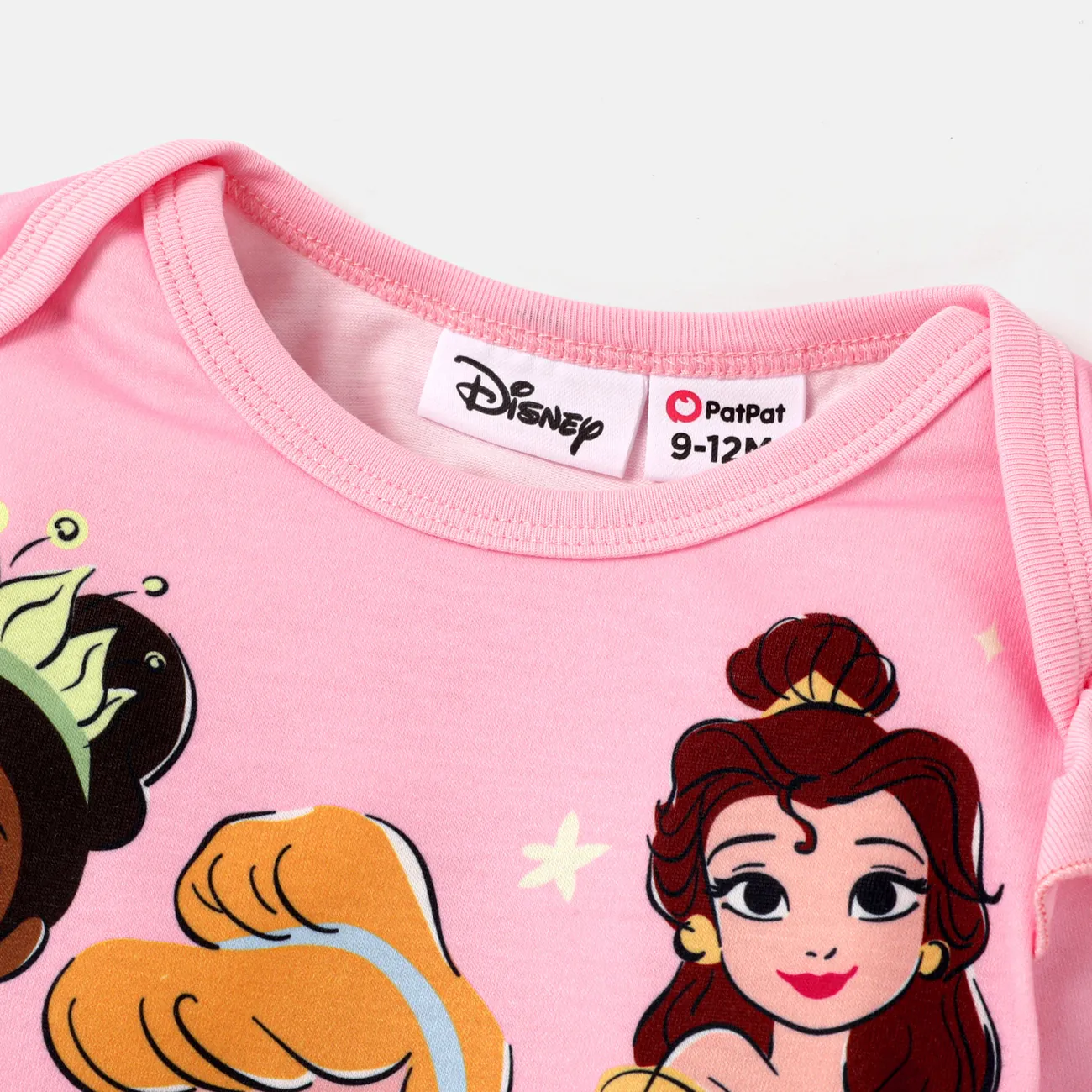 Disney Princess 嬰兒 女 甜美 長袖 連身衣 粉色 big image 1