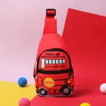 Toddler/Kid Little Bus Print Chest Bag Red