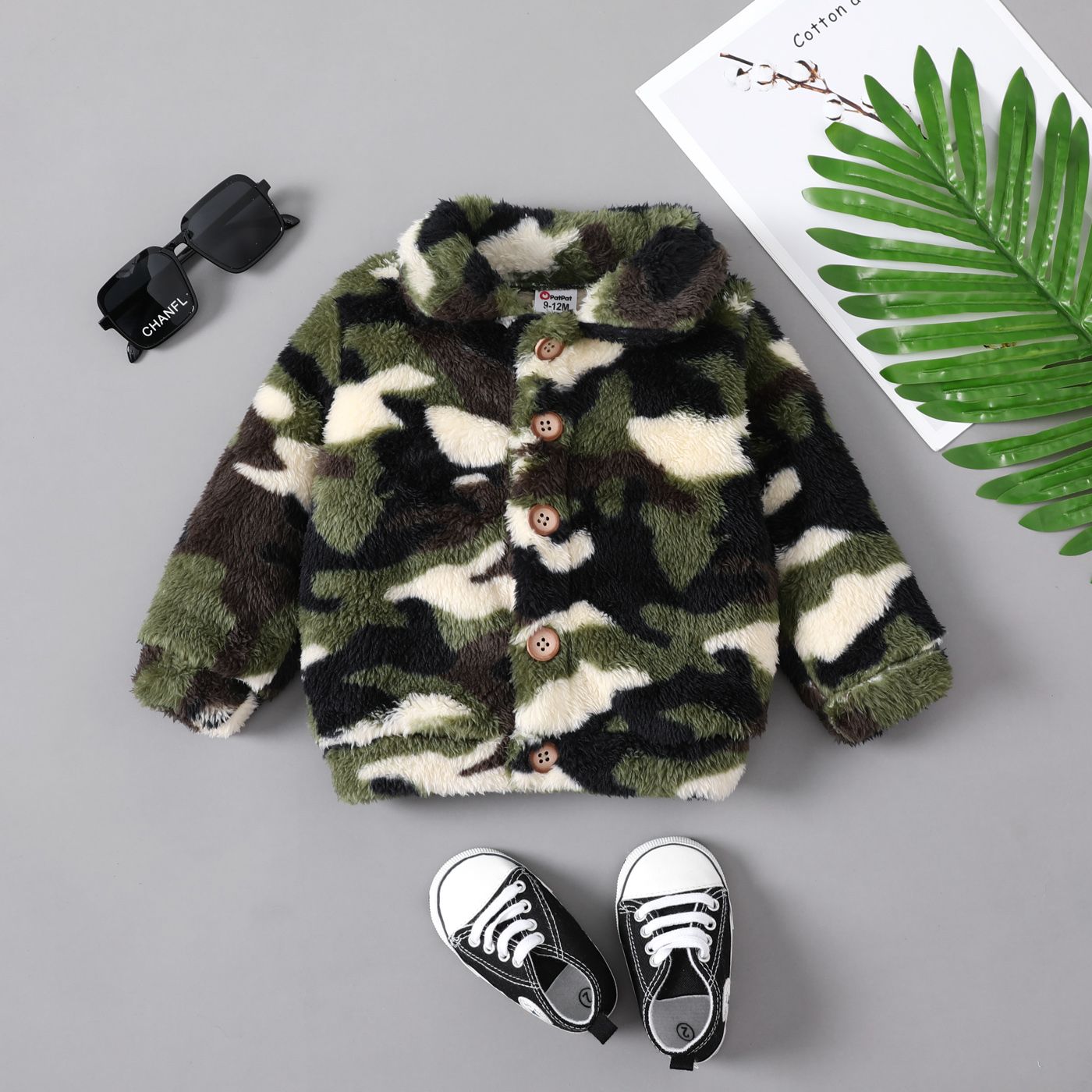 

Baby Boy/Girl Button-up Long Sleeve Jacket