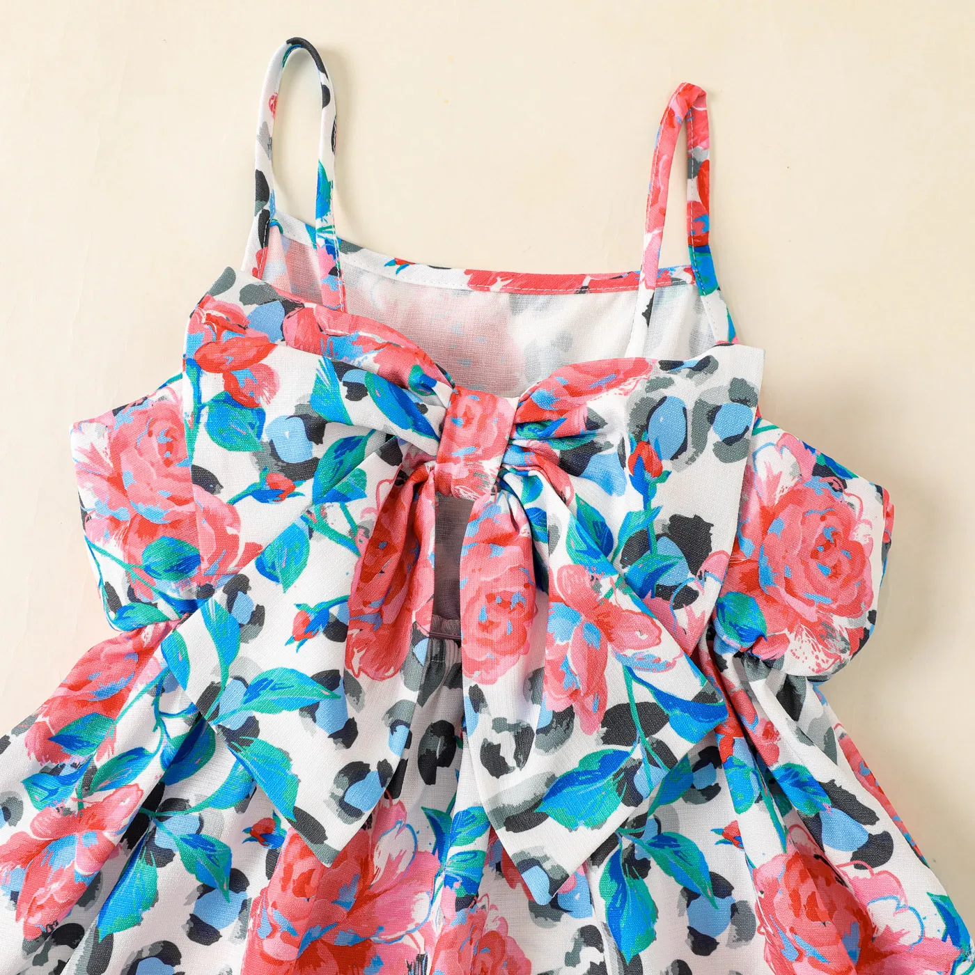 Toddler Girl Allover Floral Print Slip Dress PinkyWhite image 3