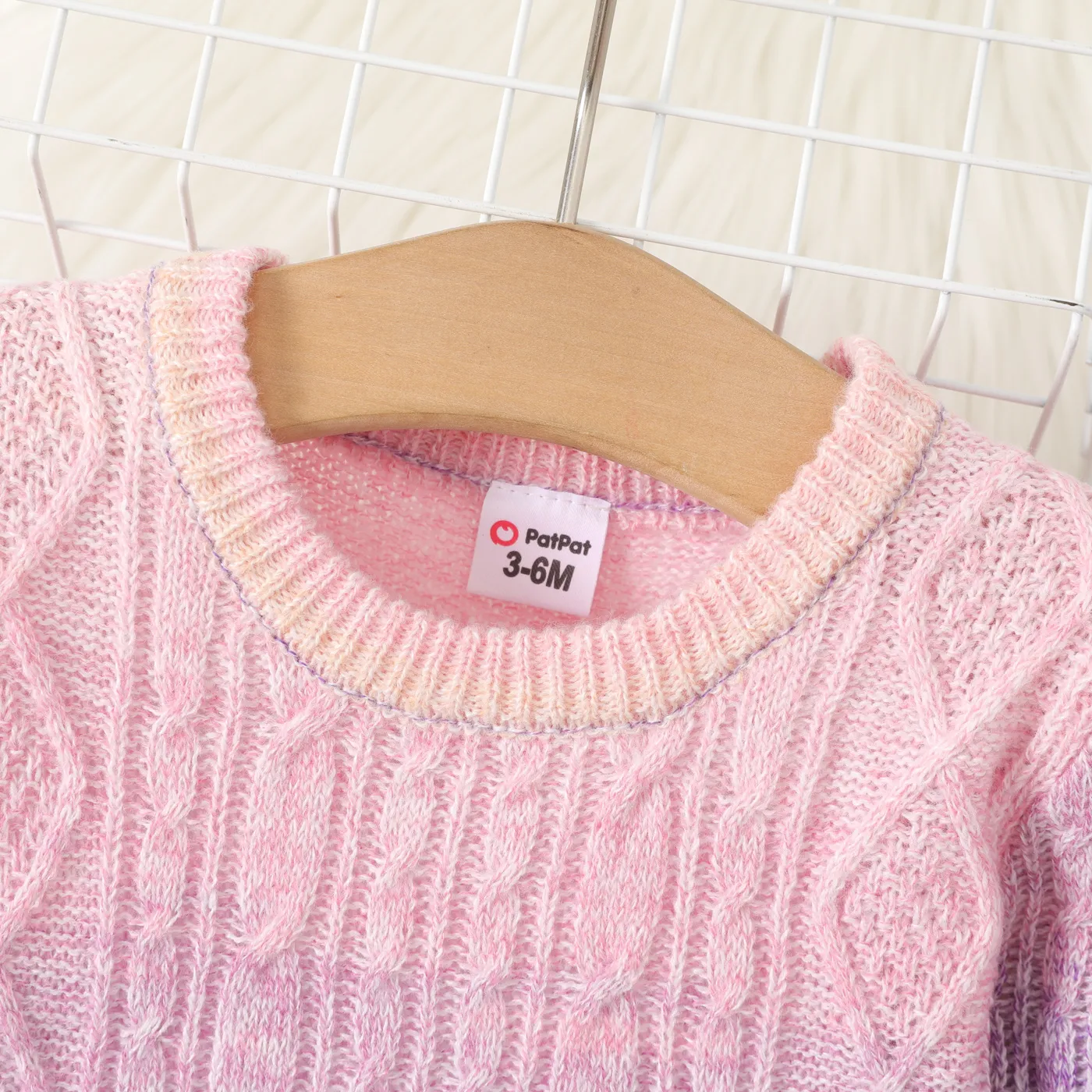 Baby Girl Texture Tie-dye Long-sleeve Sweater  Multi-color image 3