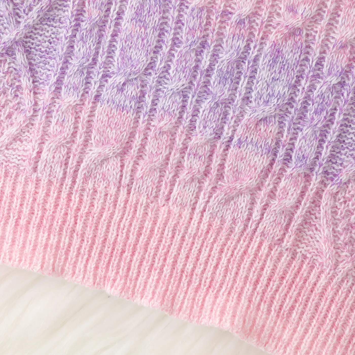 Baby Girl Texture Tie-dye Long-sleeve Sweater  Multi-color image 4
