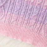 Baby Girl Texture Tie-dye Long-sleeve Sweater   image 4