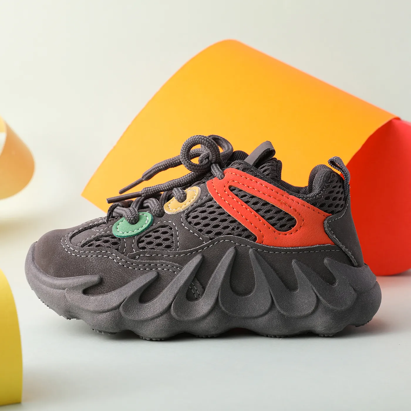 Toddler/Kid Breathable Lightweight Sports Shoes Black image 2