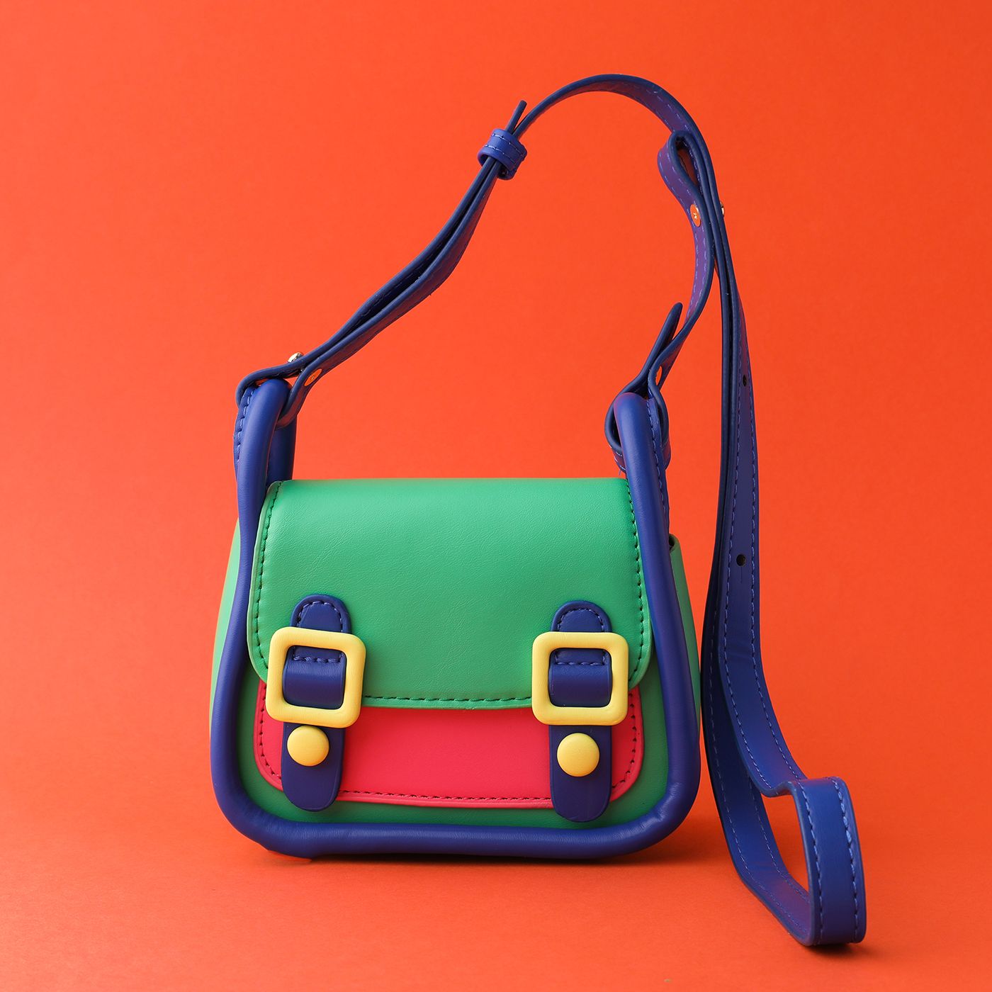 Toddler/Kid Colorblock Flip Shoulder Bag Crossbody Bag