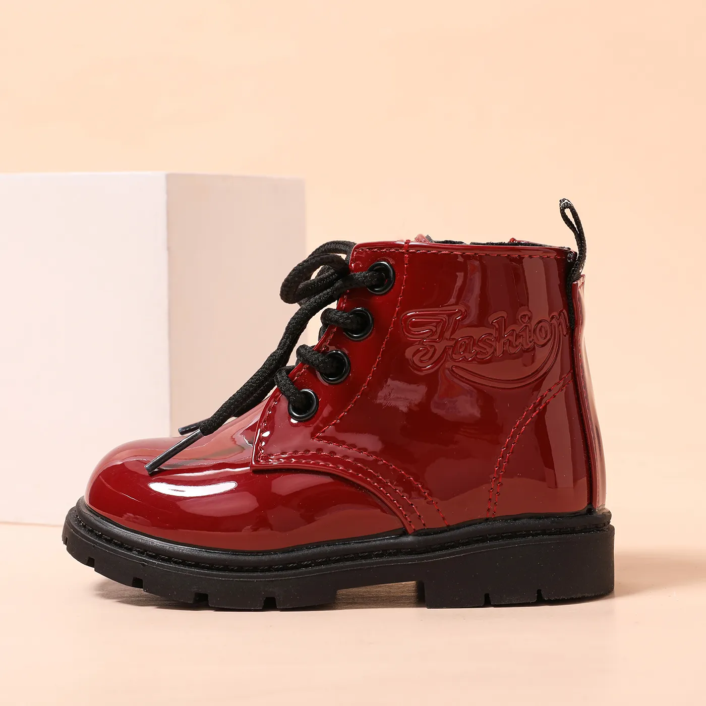 Toddler/Kid Solid Letter Pattern Casual Boots  image 3