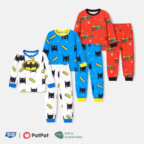Justice League Toddler Girl/Boy 2pcs Naia™ Allover Print Long-sleeve Top and Pants Set