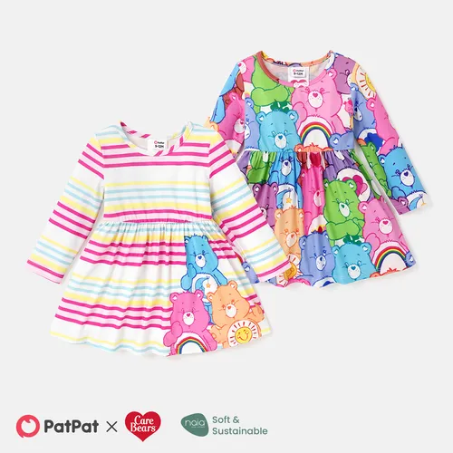 Care Bears Baby/Toddler Girl Naia™ Character Print Long-sleeve Dress