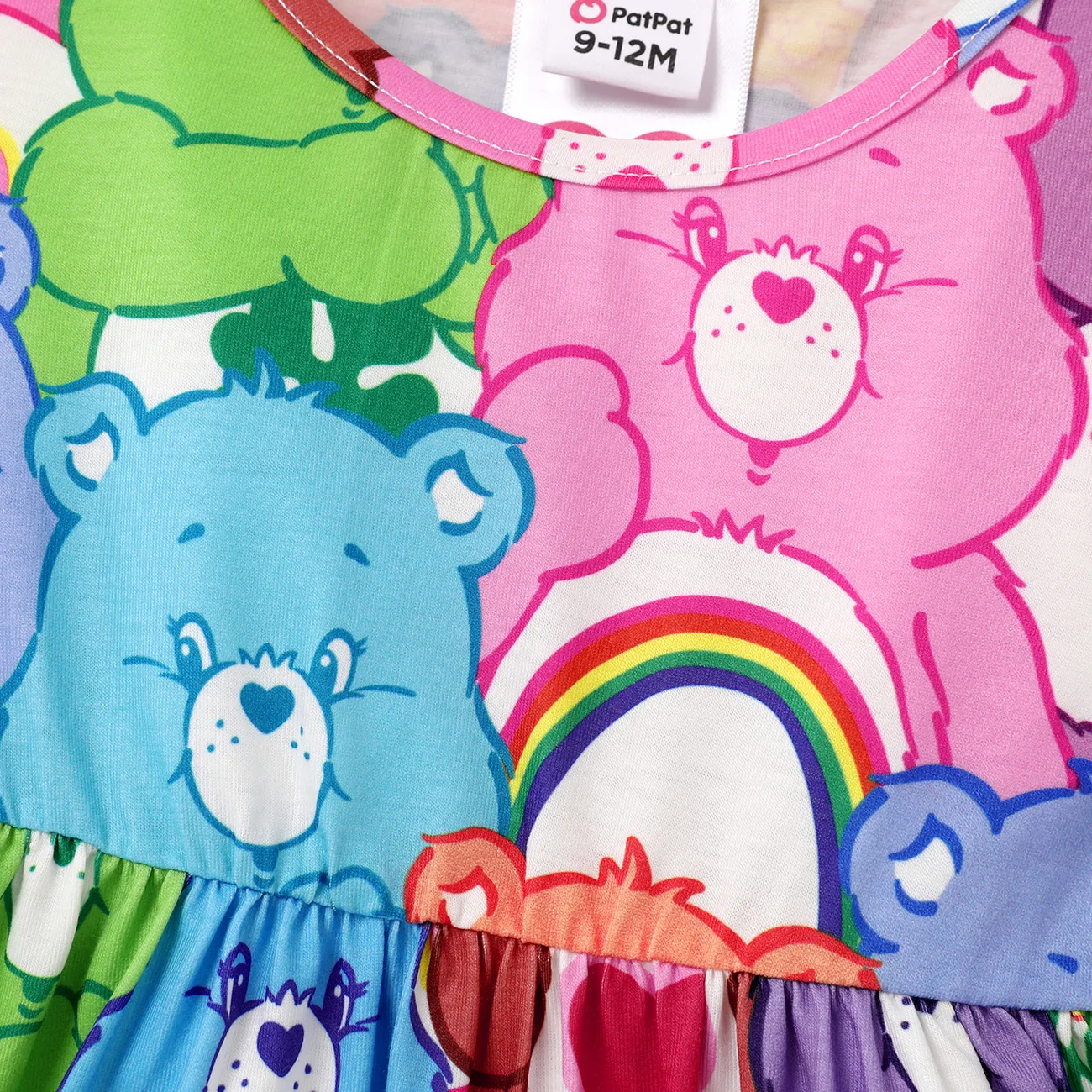 Care Bears Baby/Toddler Girl Naia™ Character Print Long-sleeve Dress  Multi-color big image 1