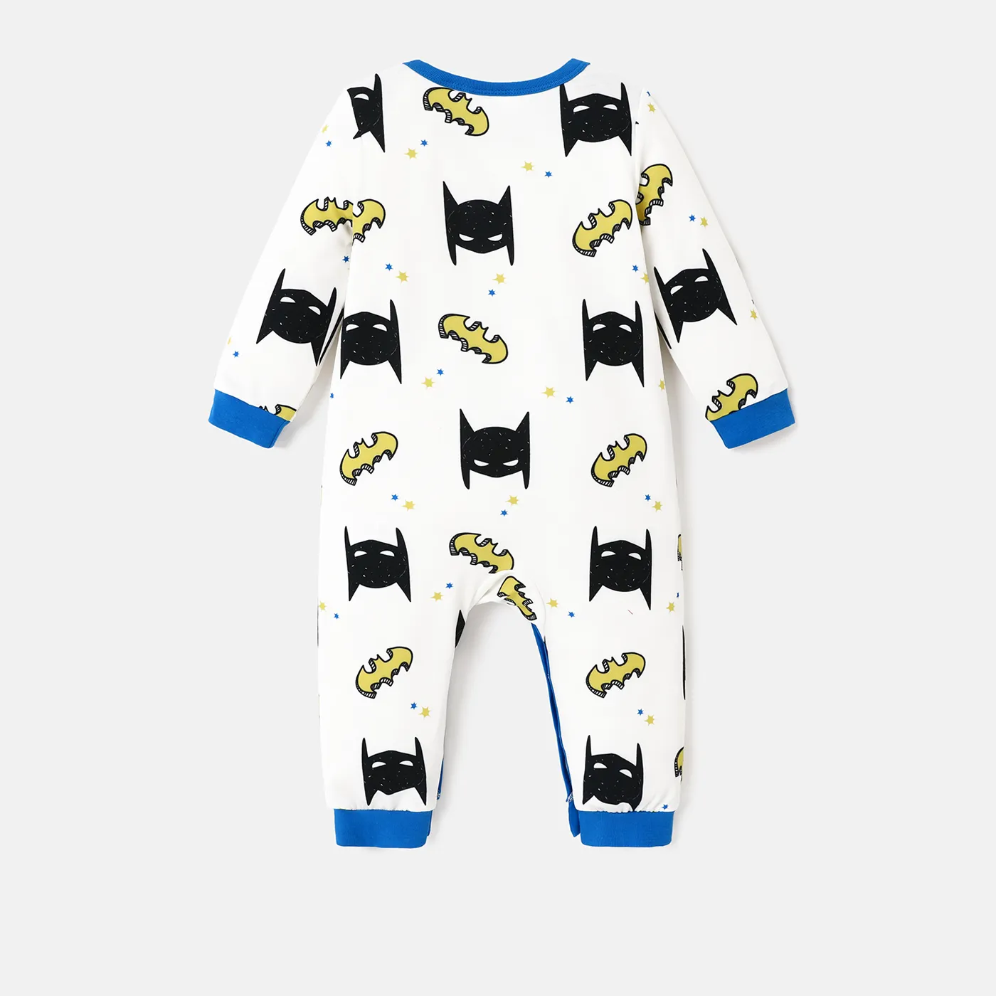 Justice League Baby Girl Naia™ Character Print Long-sleeve Jumpsuit  BLUE WHITE image 2