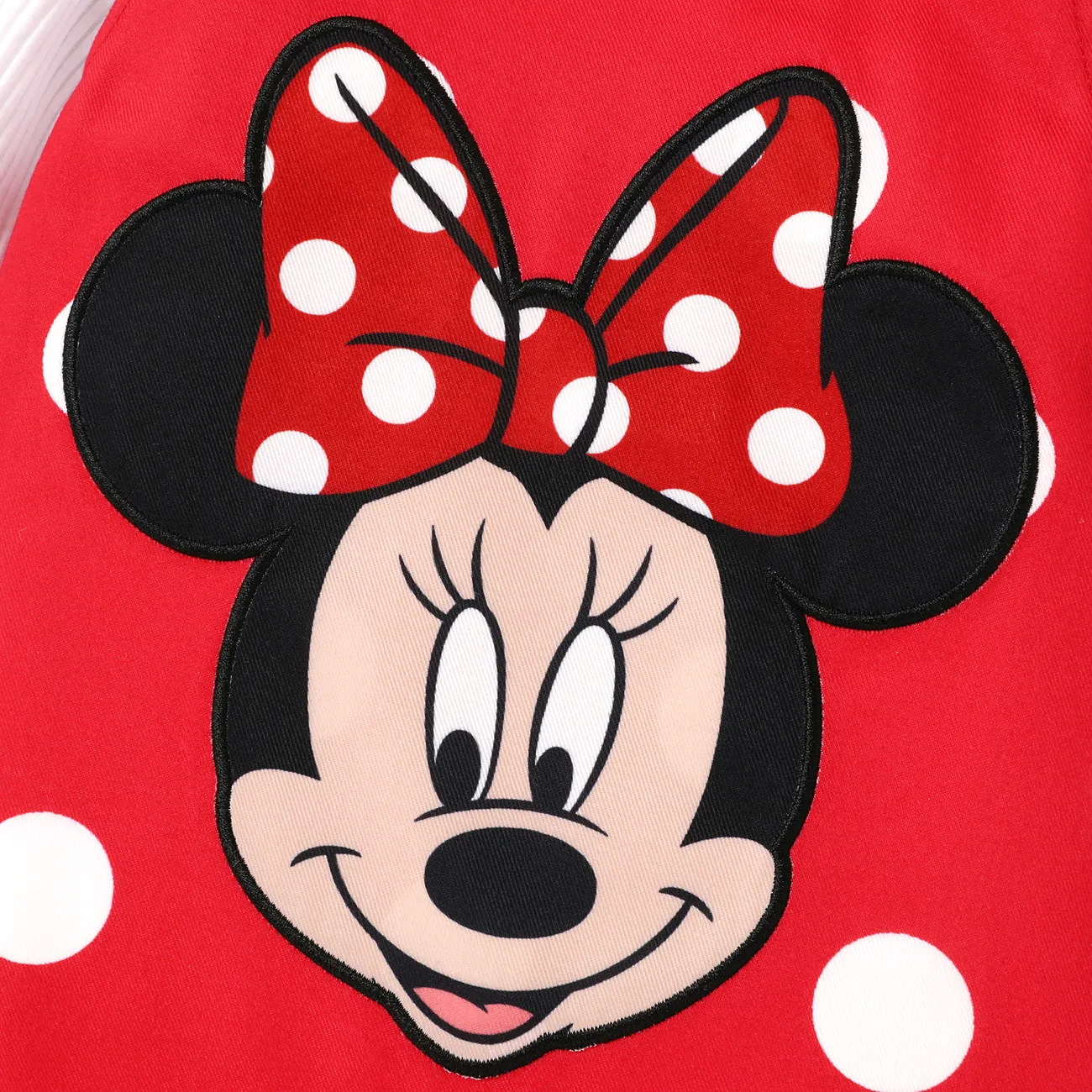 Disney Mickey and Friends 2 Stück Baby Flatterärmel Süß Langärmelig Kostümrock rot-Weiss big image 1