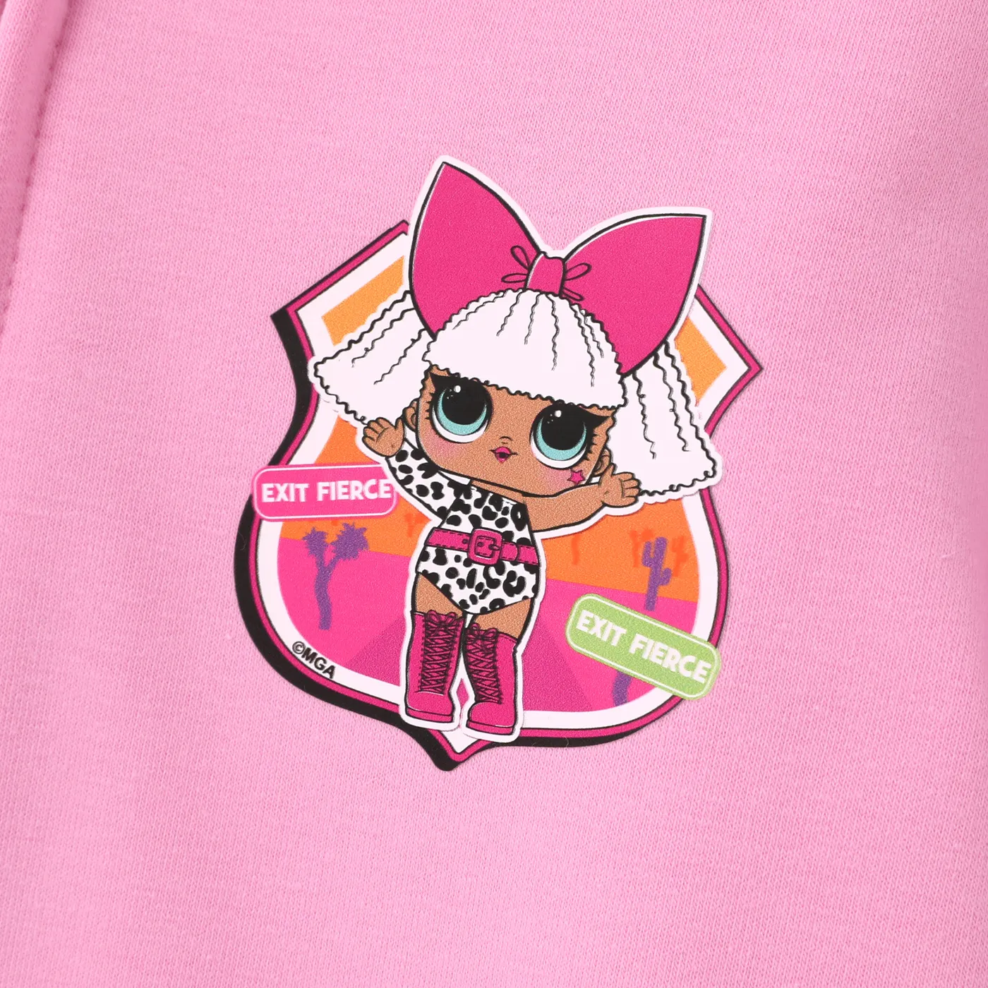L.O.L. SURPRISE! Toddler Girl Zip Up Long-sleeve Hoodie Pink image 3