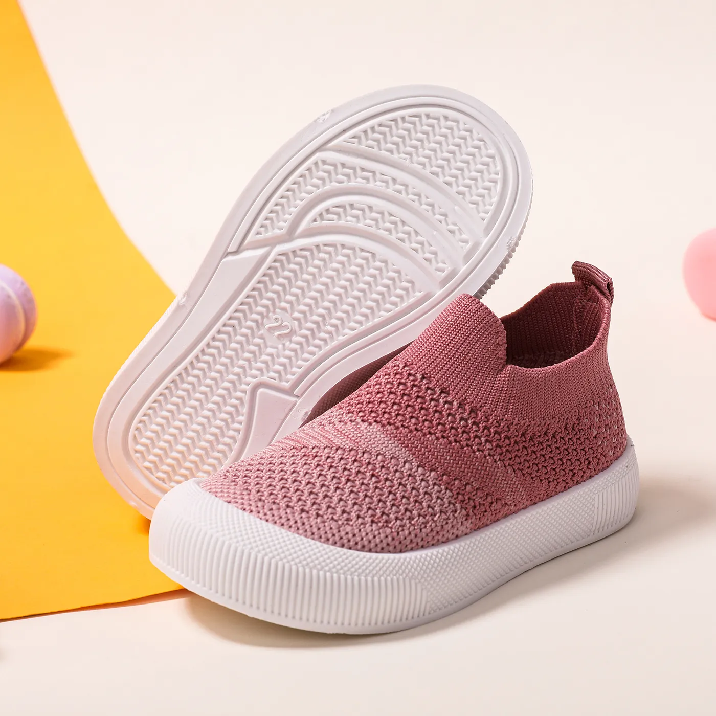 Toddler/Kid Basic Gradient Breathable Sports Shoes Pink image 4
