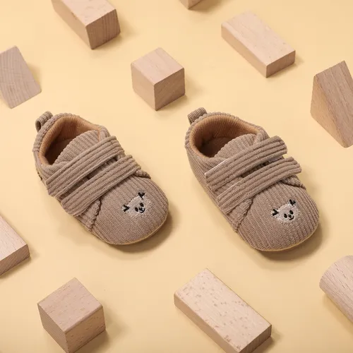 Baby Childlike Animal Pattern Velcro Prewalker Shoes