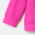 Barbie Kid Girl 2pcs Letter Print Colorblock Long-sleeve Top and Pants Set   image 3