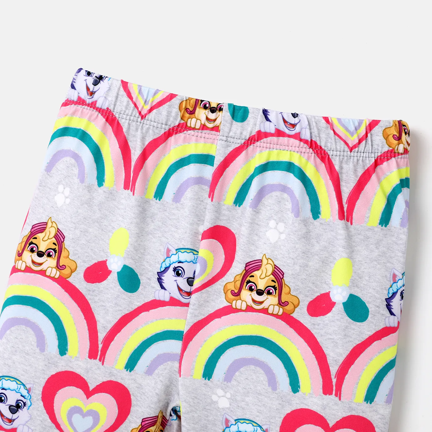PAW Patrol Toddler Girl Character Rainbow Print Leggings  Flecked Grey image 4