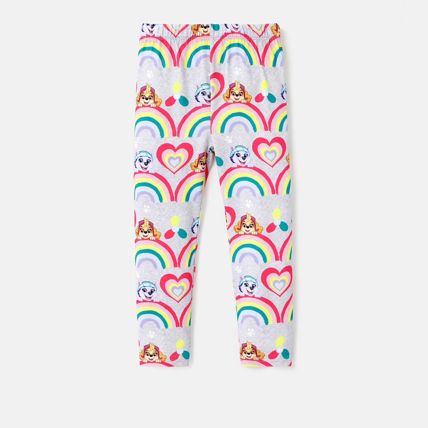 PAW Patrol Toddler Girl Character Rainbow Print Leggings  Flecked Grey image 3