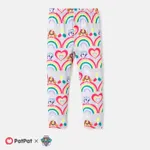 PAW Patrol Toddler Girl Character Rainbow Print Leggings  Flecked Grey