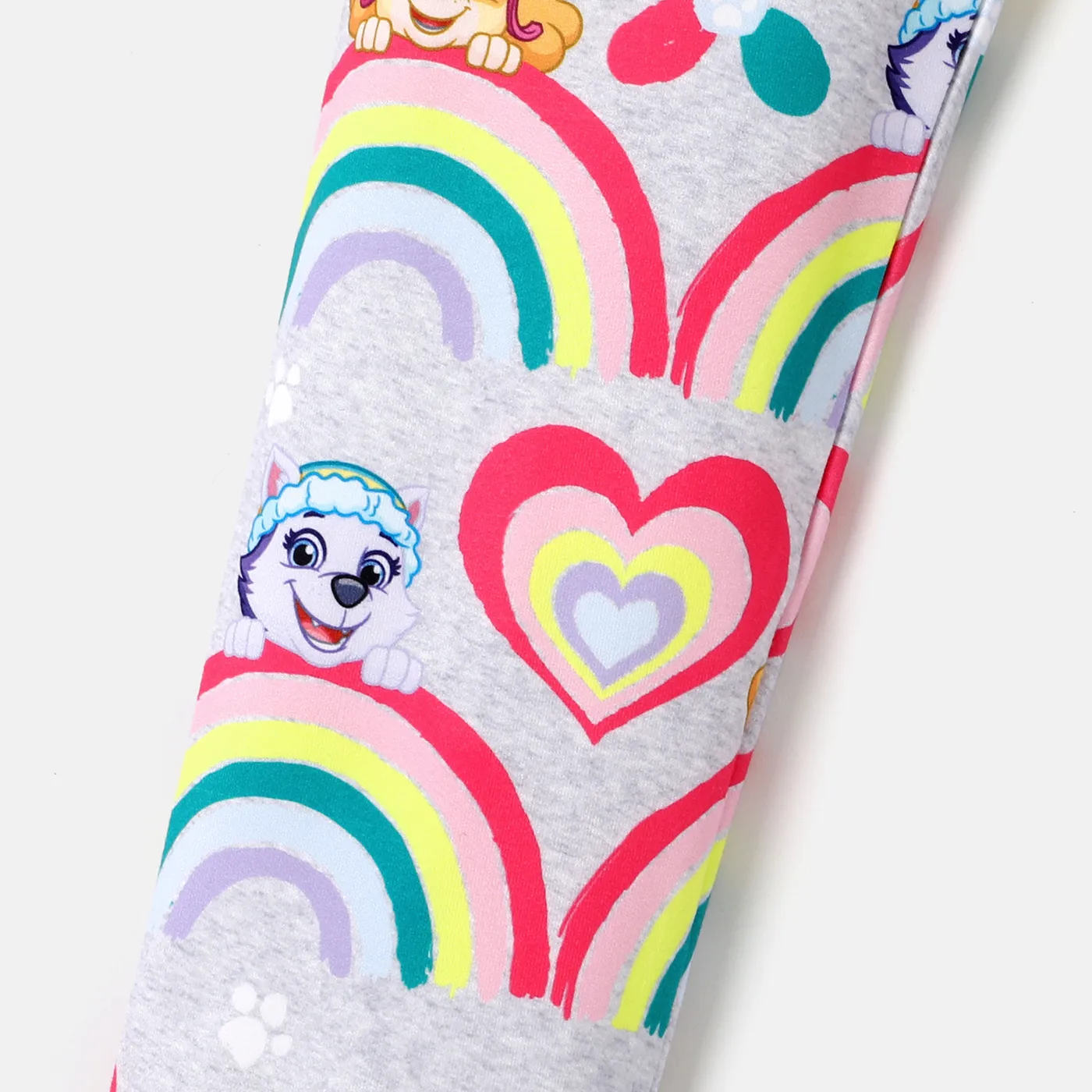 PAW Patrol Toddler Girl Character Rainbow Print Leggings  Flecked Grey image 5