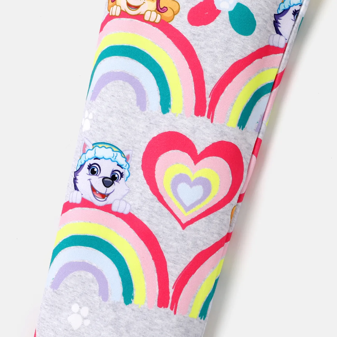 PAW Patrol Toddler Girl Character Rainbow Print Leggings  Flecked Grey big image 1