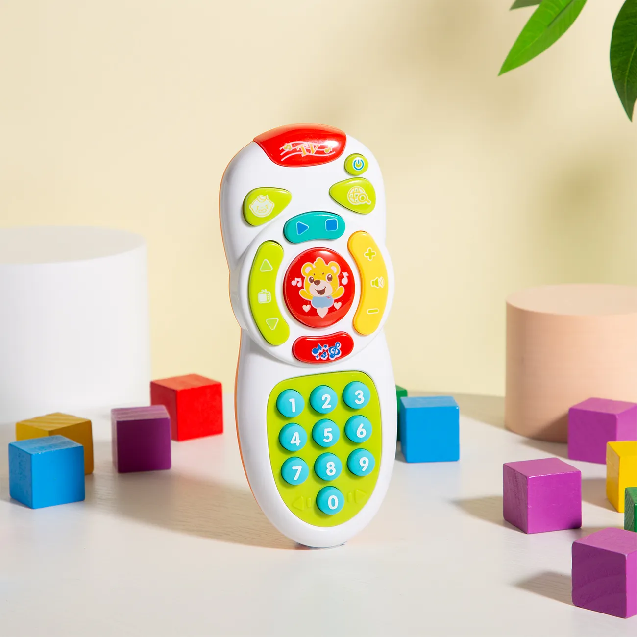 Musical TV Remote Control Toy with Light and Sound Early Education Learning Remote Toy