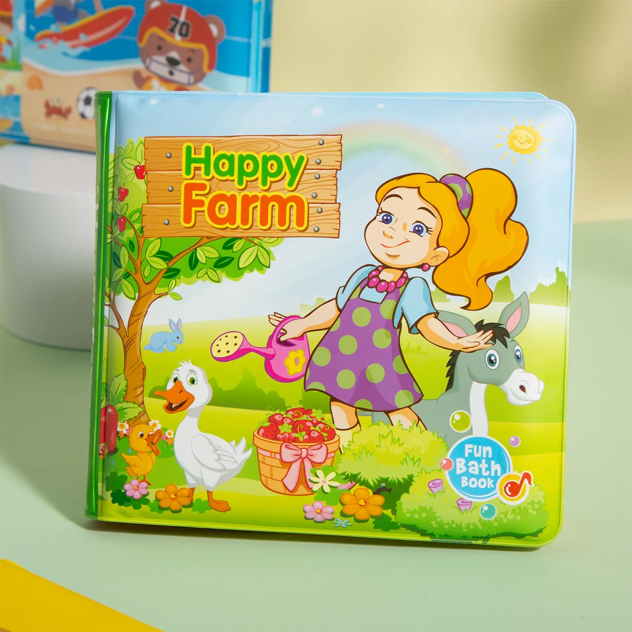 Floating Baby Bath Books Education Toy Baby Bathtime Toy Intelligence Development Floating Cognize Book Bath Toy