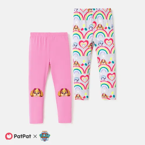 PAW Patrol Toddler Girl Character Rainbow Print Leggings