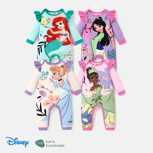 Disney Princess Baby Girl Naia™ Character Print Ruffled Long-sleeve Jumpsuit