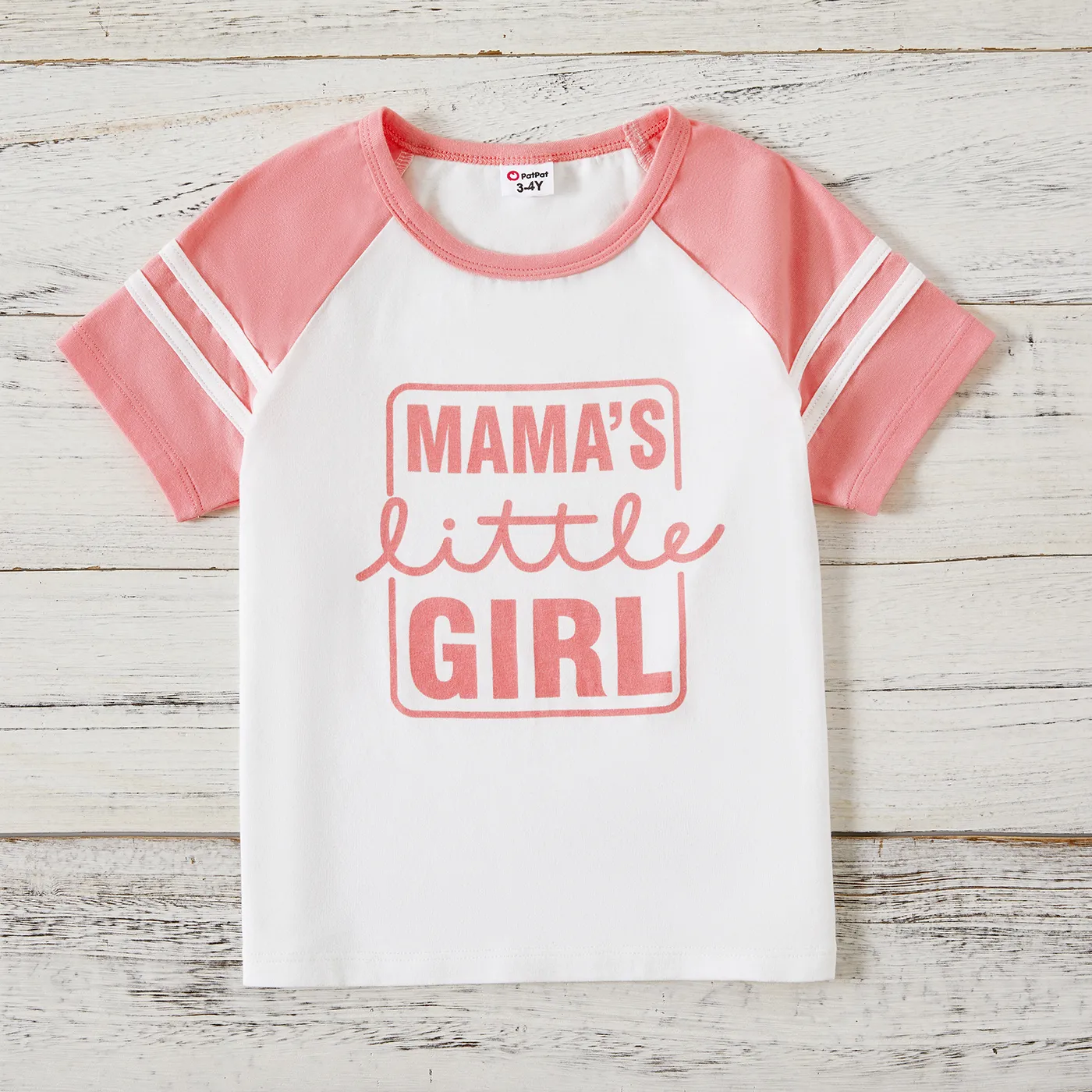 Sibling Matching School Cotton Letters Print Short-sleeve Tops  image 6