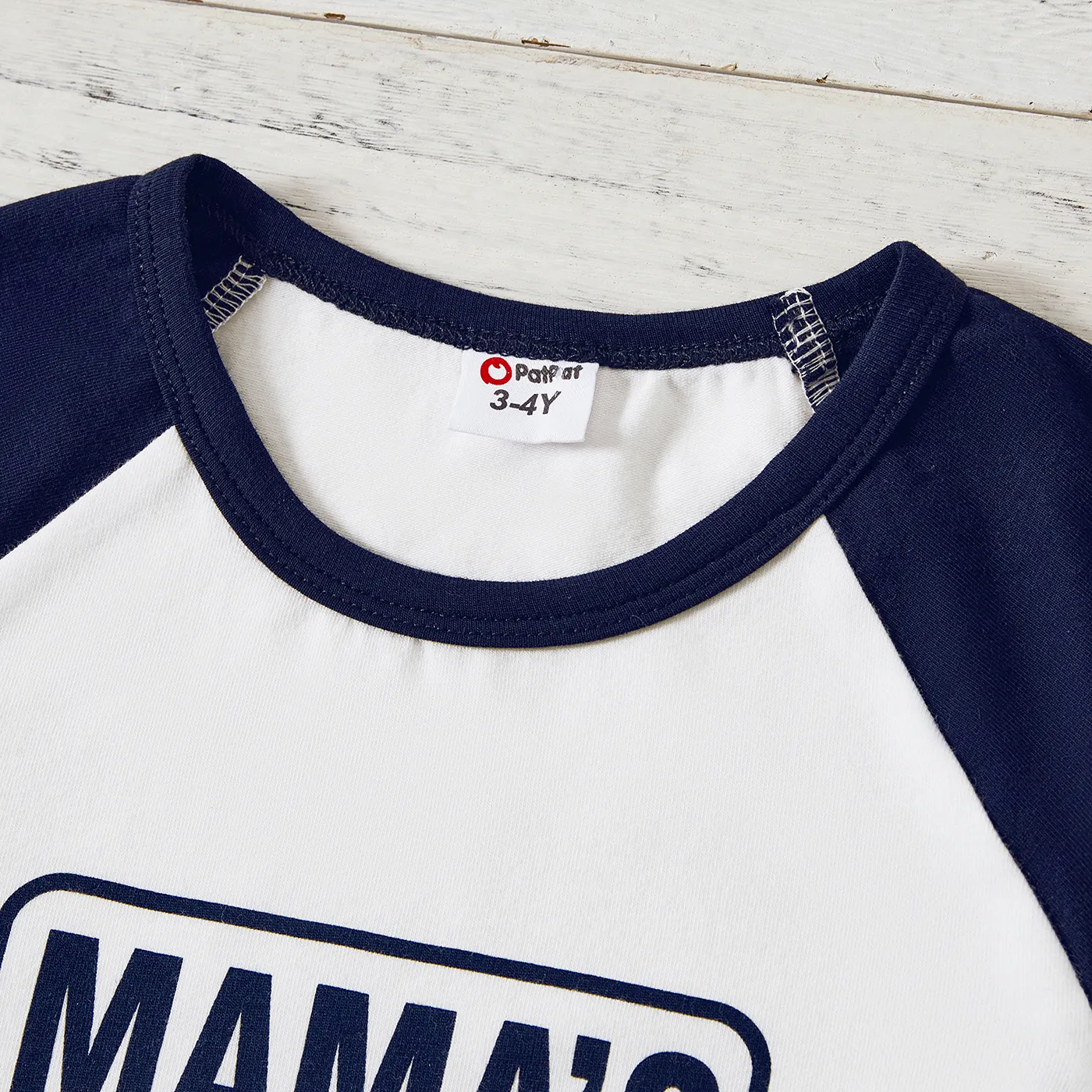 Sibling Matching School Cotton Letters Print Short-sleeve Tops  image 3