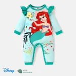 Disney Princess Baby Girl Naia™ Character Print Ruffled Long-sleeve Jumpsuit  Green
