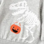 Halloween Baby&Toddlers Boy/Girl Pumpkin and Dinosuar Print T-shirt  image 5