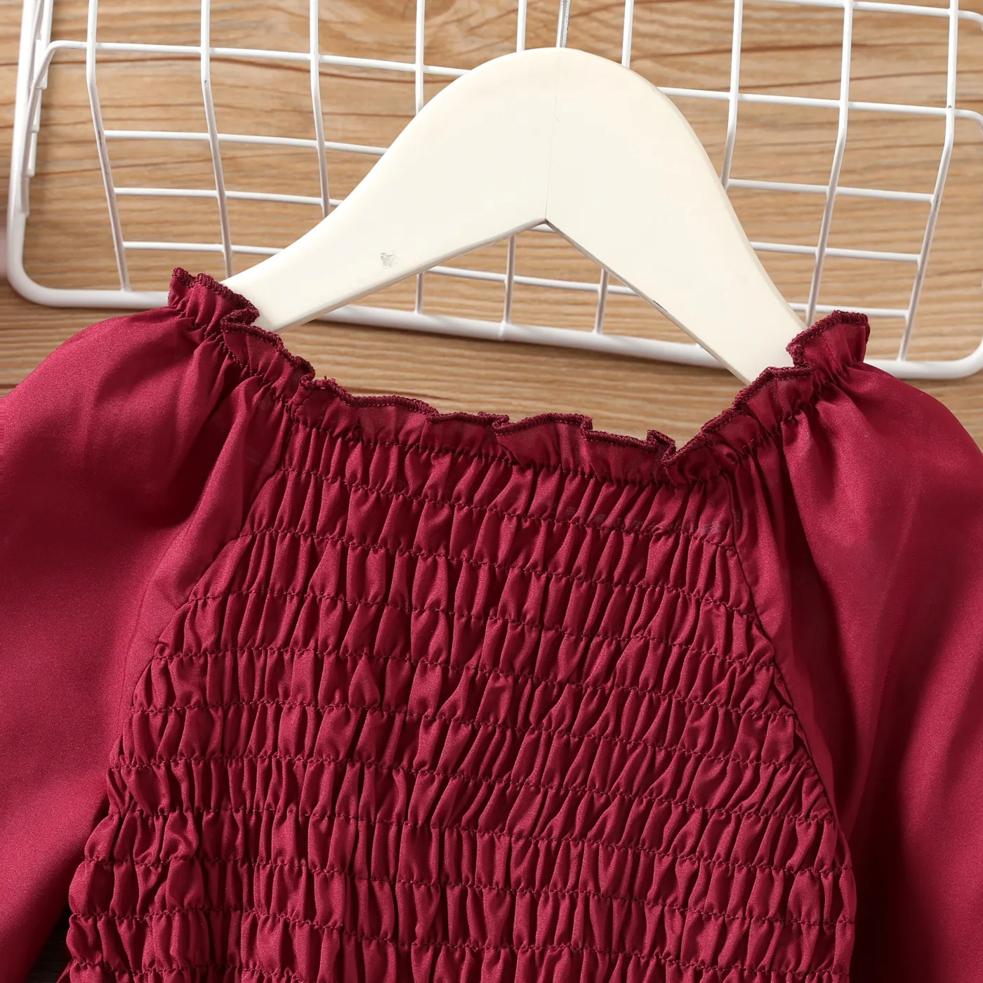 Toddler Girl Floral Panel Belted Smocked Dress   image 3