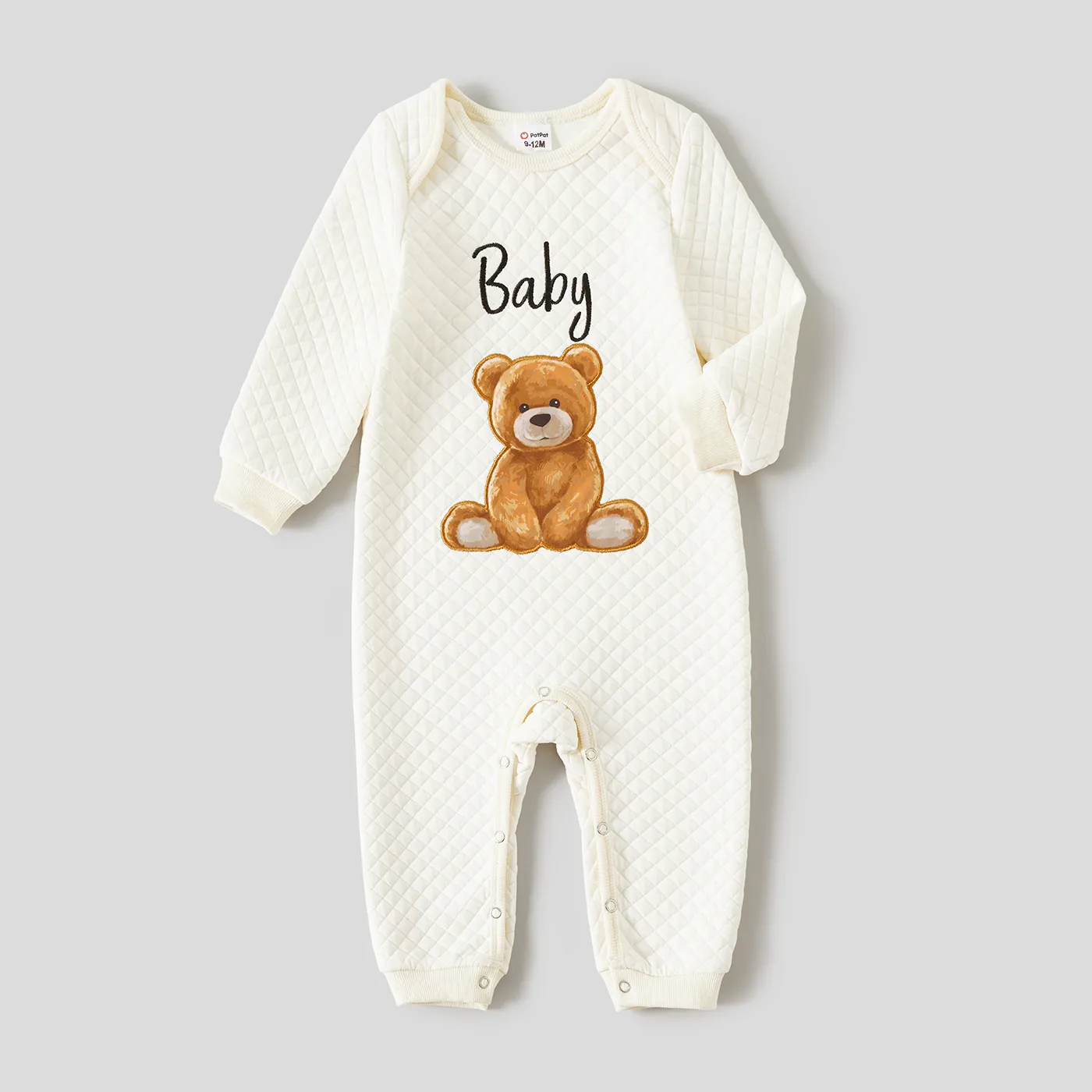 Family Matching Bear Print Long-sleeve Tops  big image 1