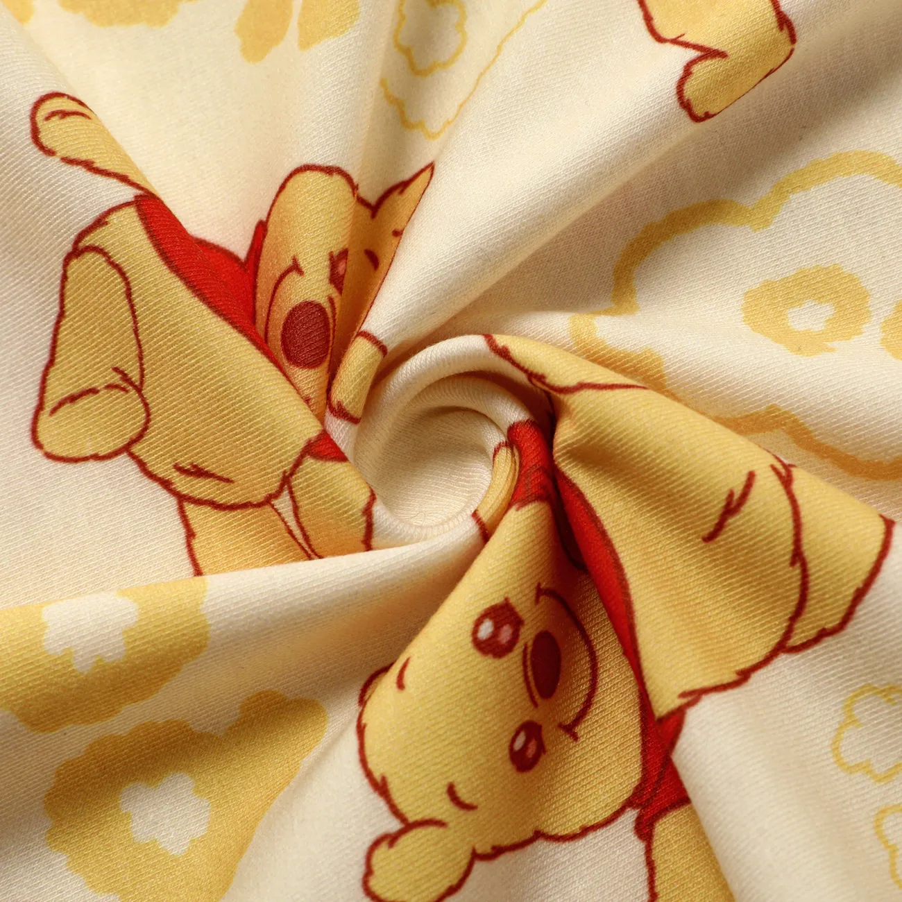 Disney Winnie the Pooh 2件 嬰兒 中性 熊 童趣 長袖 長腿連身衣 黃色 big image 1