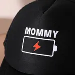 Letters Print Baseball Cap for Mom and Me Black image 6