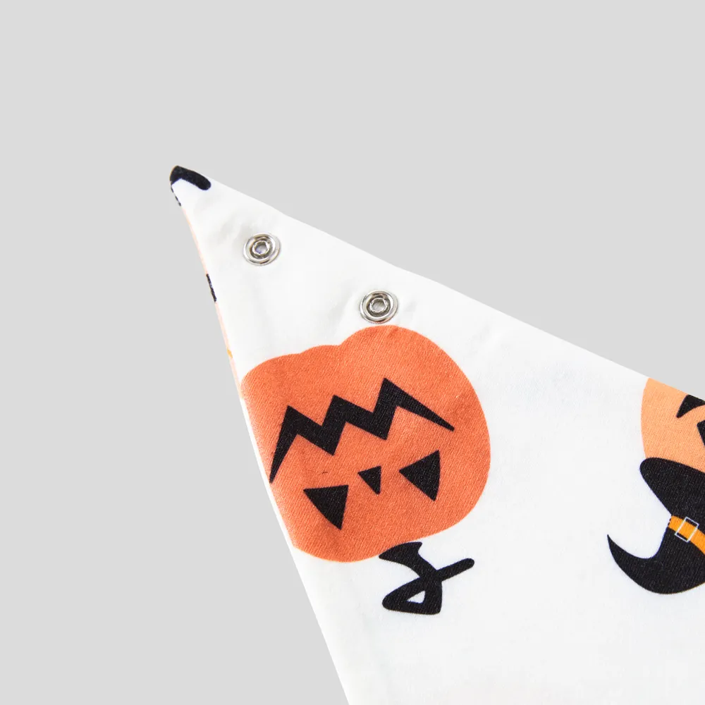 Halloween Family Matching All Over Pumpkin & Ghost Print Pajamas Sets (Flame Resistant) big image 22