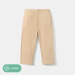 Toddler Boy 100% Cotton School Uniform Casual Pants Khaki