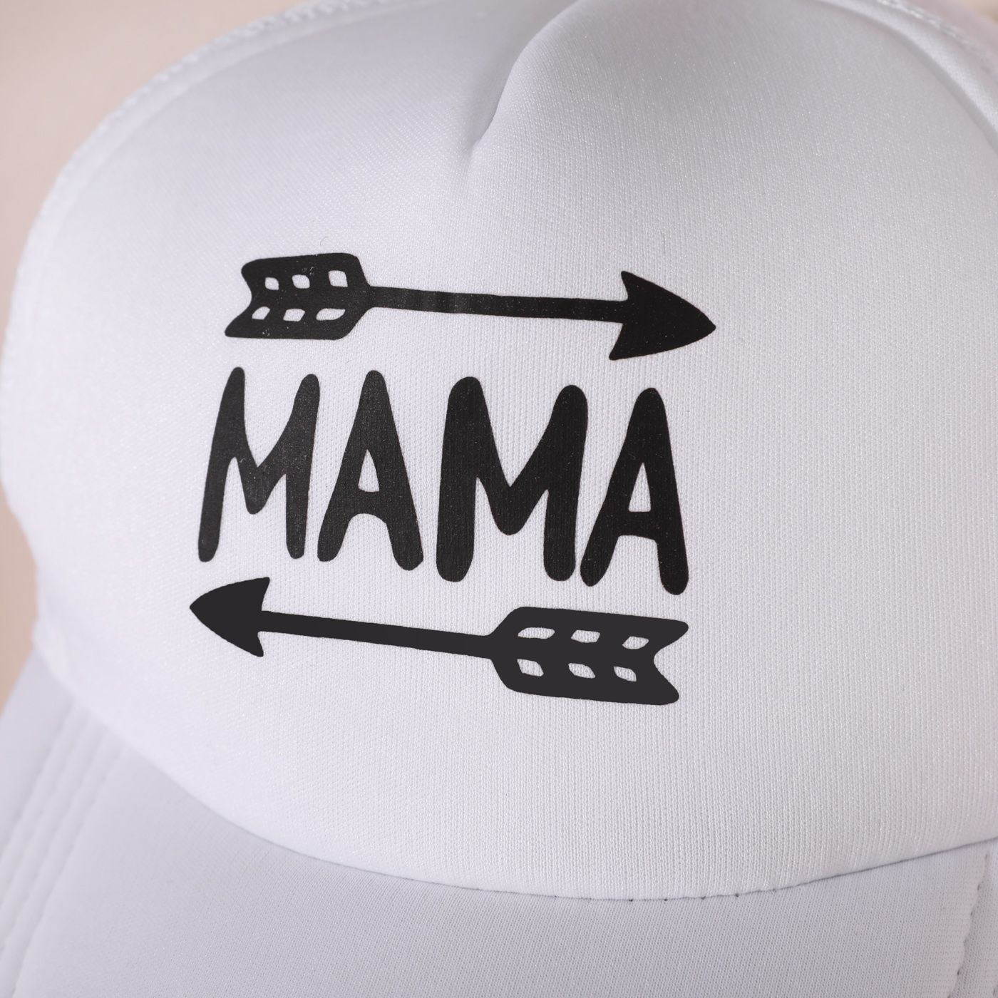 Letters Print Baseball Cap For Mom And Me