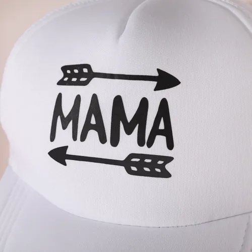 Letras impresas gorra de béisbol para mamá y para mí