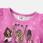 Barbie Baby/Toddler Girl Figure Print Long-sleeve Mesh Panel Dress  image 3