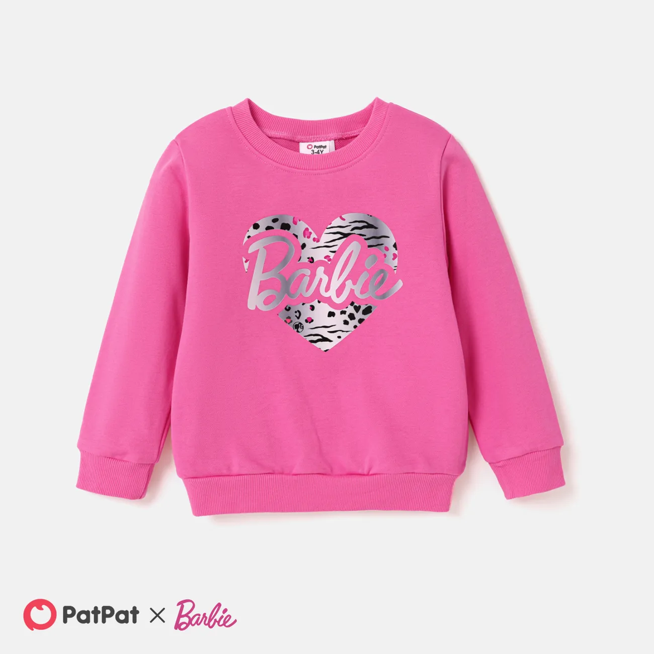Barbie بلايزر ماما وأنا حريمي طوق الجولة كم طويل حروف big image 1