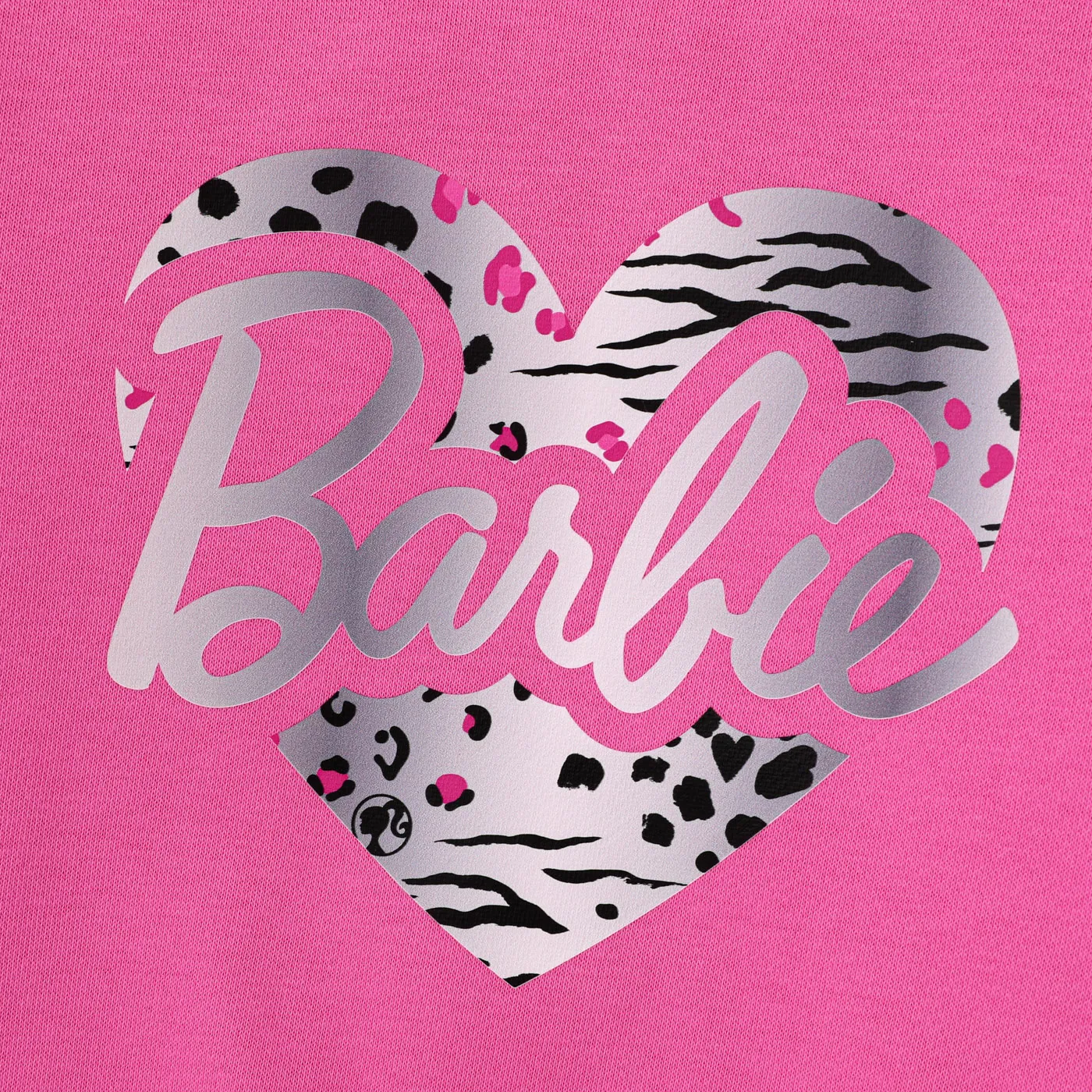Barbie بلايزر ماما وأنا حريمي طوق الجولة كم طويل حروف  image 2