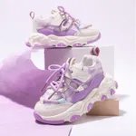 Toddler/Kid Breathable Lace-up Sports Shoes Light Purple