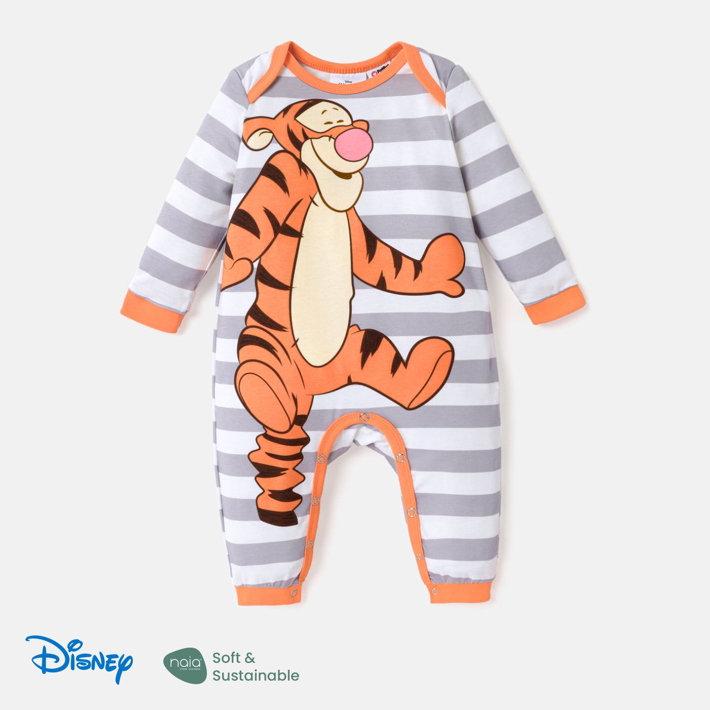 Disney Winnie The Pooh Baby Girl Naiaâ¢ Character Print Long-sleeve Jumpsuit