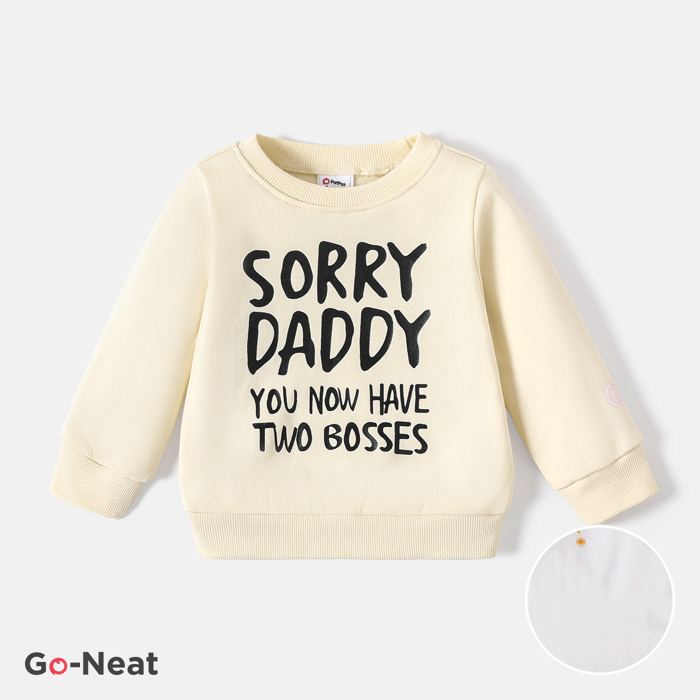 Go-Neat Baby Boy/Girl Casual Style Letter Long Sleeves Print Pullovers