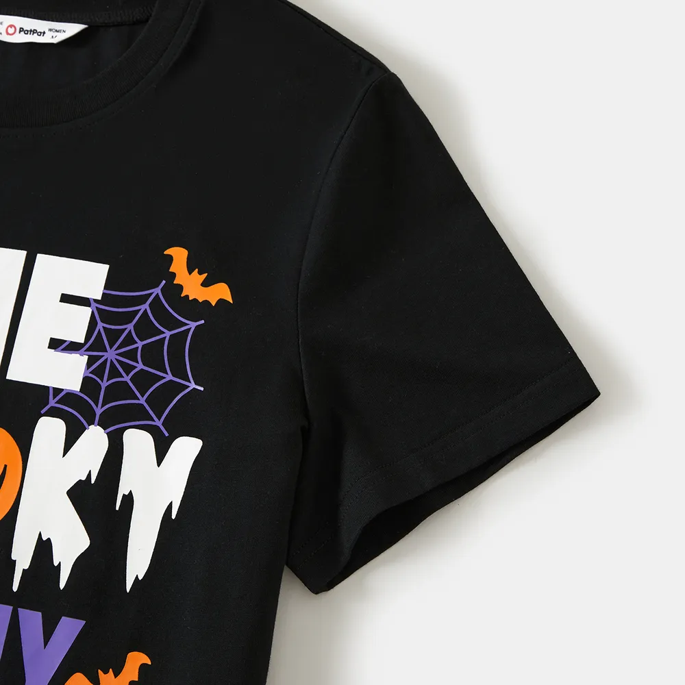 Halloween Family Matching Letter & Pumpkin Print Top big image 7
