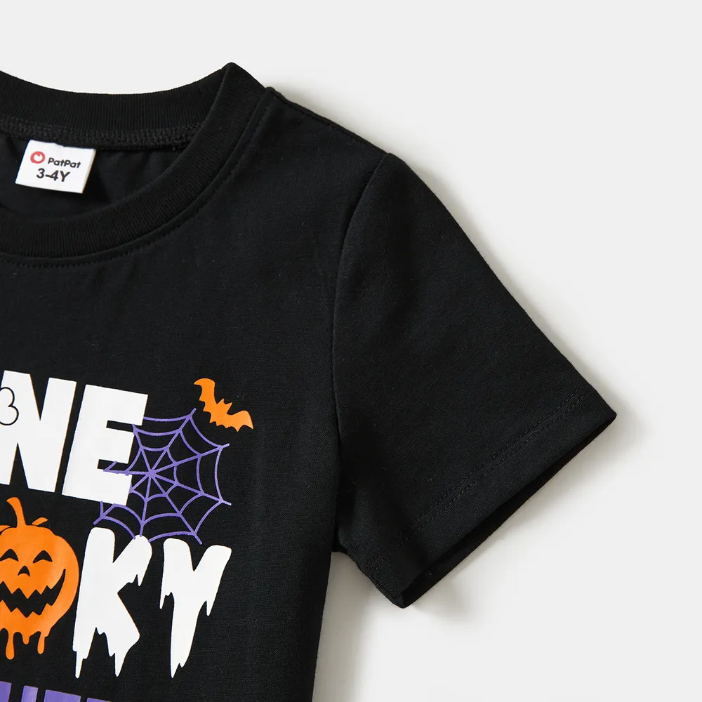 Halloween Family Matching Letter & Pumpkin Print Top big image 11