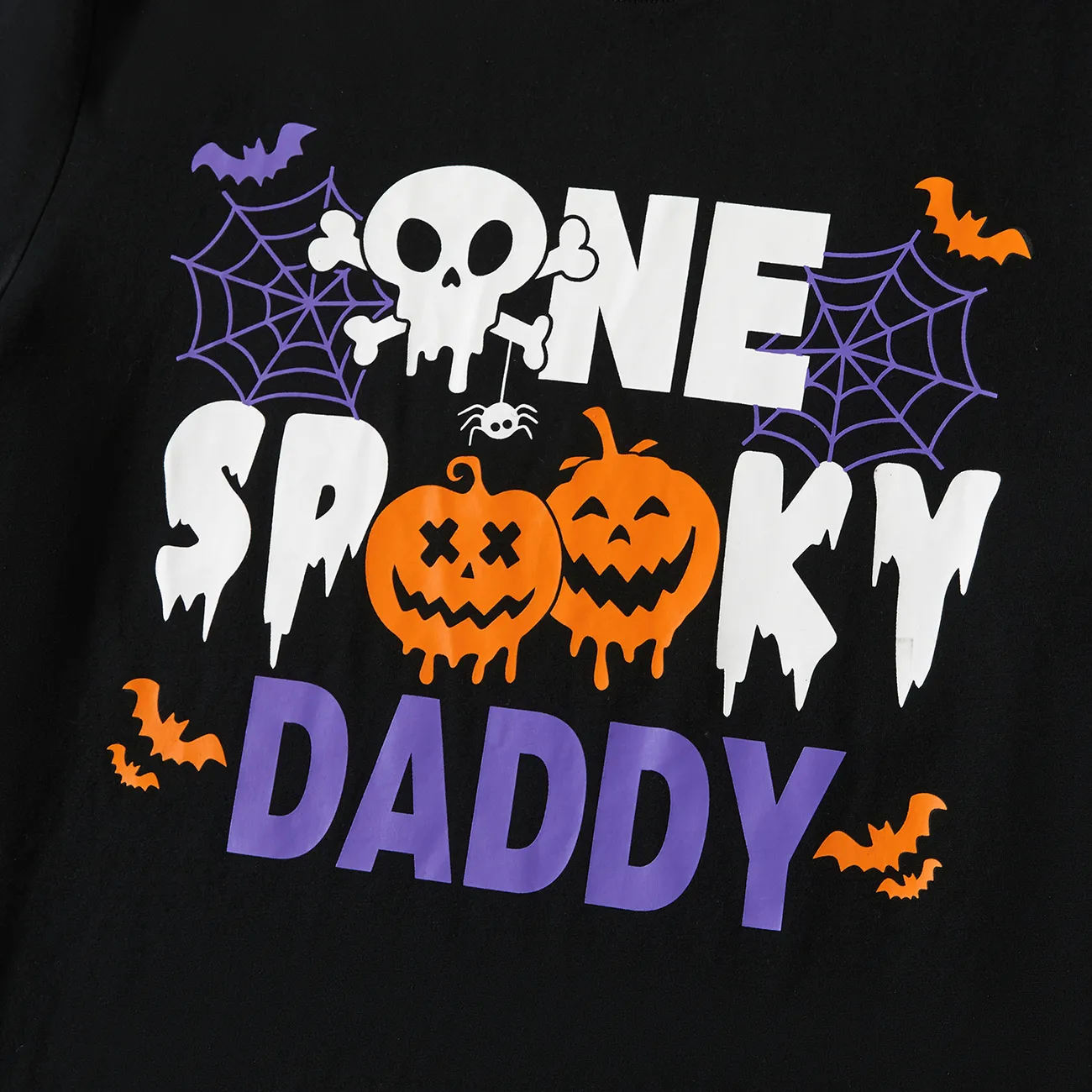 Look per tutta la famiglia Halloween Manica corta Coordinati per tutta la famiglia Pezzi sopra Nero big image 1